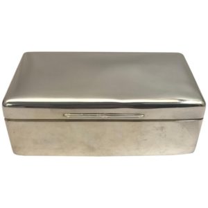 Sterling silver jewellery box