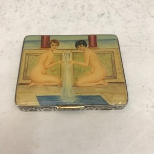 Antique Silver and Enamel box