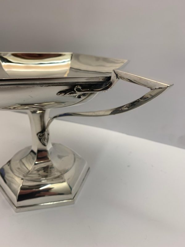 20th Century Hexagonal Silver Tazza by Walker and Hall