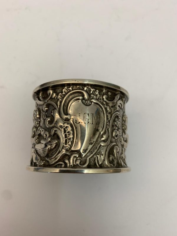 19th Century Silver Napkin Ring - Side 1