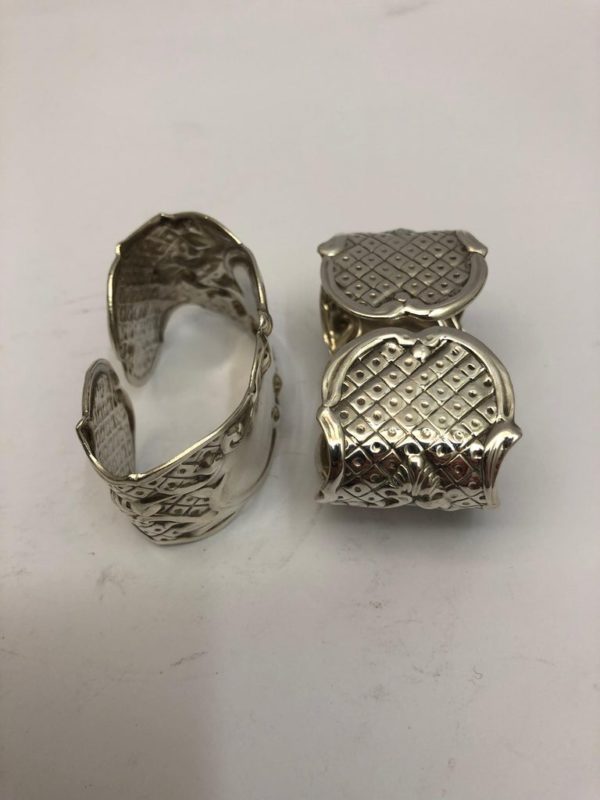 Pair of Silver Plate Napkin Rings - side 2