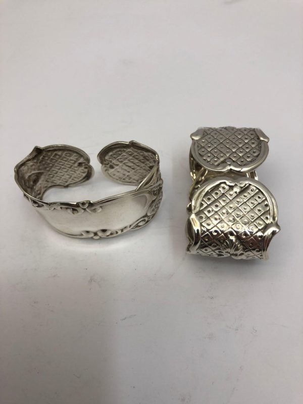 Pair of Silver Plate Napkin Rings - side 1