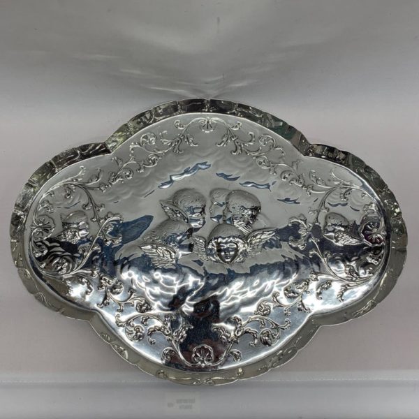Antique Silver Tray of Unusual Shape, 1903 - Front