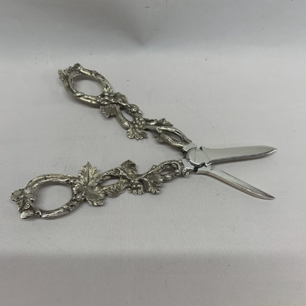 Silver Grape Scissors, Made in 1870, Martin Hall - Open