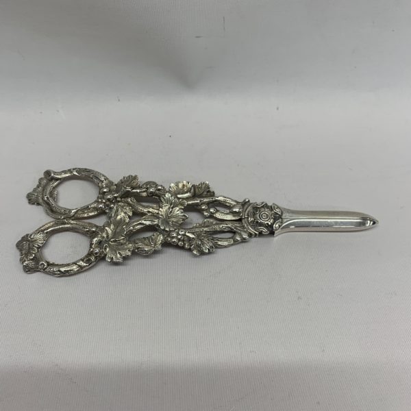 Silver Grape Scissors, Made in 1870, Martin Hall - Top