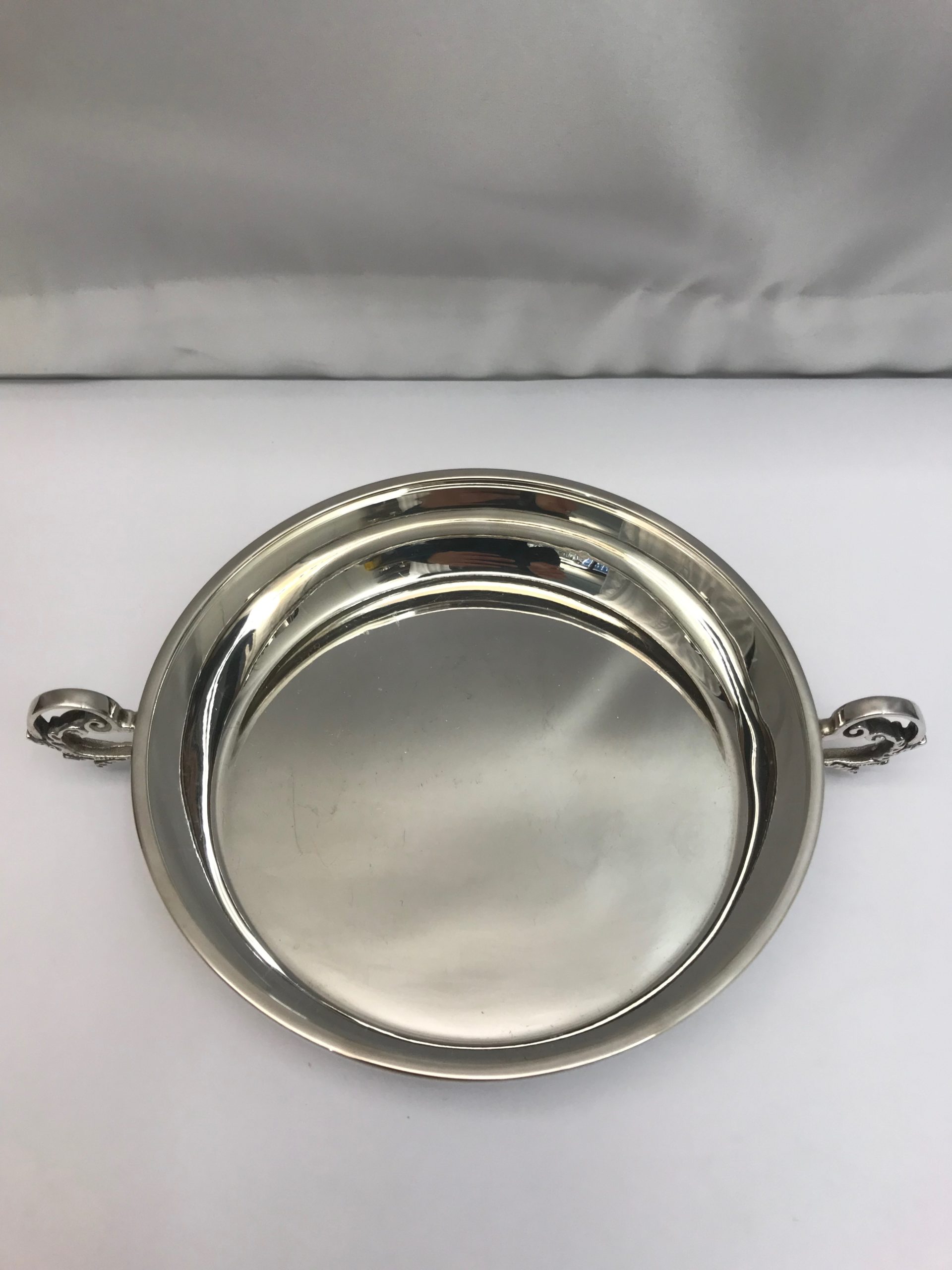Two handled silver dish made by Asprey Kalms Antiques